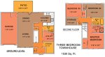 3 bedroom / 2.5 bath